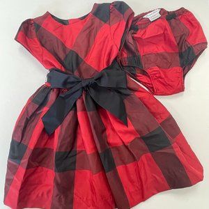 24 Months Infant Girls Ralph Lauren Dress with Black Bow